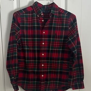 Ralph Lauren Boys Red, blue and Green Performance Plaid Shirt